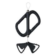 Карабин со страховочным тросиком Daiichiseiko Noobiner S+Snap Holder Black 321387