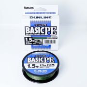Шнур плетенный SUNLINE Basic PE x4 150m Dark Green #1.5 (0.209mm) 11kg 547760