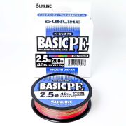 Шнур плетенный SUNLINE Basic PE x4 200m Multicolor #2.5 (0.260mm) 548033