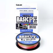Шнур плетенный SUNLINE Basic PE x4 200m Multicolor #1.0 (0.165mm) 547999