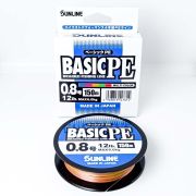 Шнур плетенный SUNLINE Basic PE x4 150m Multicolor #0.8 (0.152mm) 6.0kg 547814