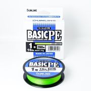 Шнур плетенный SUNLINE Basic PE x4 200m Light Green #1.0 (0.165mm) 547913