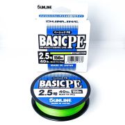 Шнур плетенный SUNLINE Basic PE x4 150m Light Green #2.5 (0.270mm) 18.5kg 547678