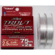 Леска TORAY TROUT REAL FIGHTER AREA SPEC SUPER HARD #0.4 (0.104mm) 2x75m 1.25kg