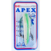 Блесна троллинговая HOT-SPOT APEX TROLLING LURE A3.0 #470 Glow Green Stripe