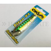 Блесна троллинговая OKI Titan #4 Gold Yellow Green Mist (OTS4-YGM)