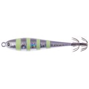 Кальмарница грузовая HIGASHI Squid Paint sinker 150g #04 Silver Zebra Glow