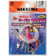 Октопус оснащенный NAKAZIMA SALMON FUKASE SHIKAKE 45mm #KPS (4м с карабином и коннектором) (2798)
