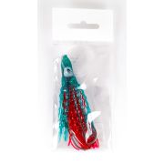 Октопус оснащенный #2.5 (75mm) #174 Green/Red Glow Stripe (Shark 04/Shark 10) (PF)
