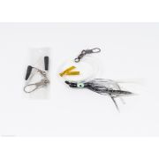 Октопус оснащенный NAKAZIMA SALMON FUKASE RIG SLIM 55mm #BKS (поводок 1м с карабином) (2950)