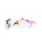 Октопус оснащенный NAKAZIMA SALMON FUKASE RIG SLIM 55mm #KPS (поводок 1м с карабином) (2947)