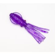 Каракатица T-SQUID 6.5см неоснащ. Clear Purple/Silver Flake/Red Eyes UV
