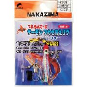 Октопус оснащенный NAKAZIMA SALMON FUKASE RIG 45mm #KRS (поводок 1м с карабином) (2802)