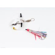 Октопус оснащенный NAKAZIMA SALMON FUKASE SHIKAKE 45mm #KRS (4м с карабином и коннектором) (2799)