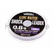 Леска VARIVAS Ajing master shock leader fluro carbon #0.8 (0.148) 3lb OVER 30m 125347