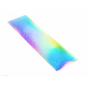 Наклейка на флешер PRIMFISHING 8х30cm #08 (Silver/Holographic/Сота мелкая White)