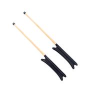 Удочка зимняя под комбайн (цельный бамбук, 41см, виток 27см,ручка черная eva) (пара) (Амиго)