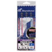 Снасть на кальмара HAYABUSA PIKAICHI Stick Rig Double EX968 #14-4 (2.2м 70см)