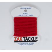 Мохер (пряжа) ZAK TACKLE Super Fluff Yarn 1.5m Egg Red Z-712