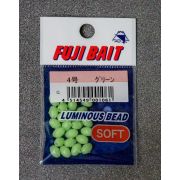 Бусины силиконовые FUJIBAIT Luminous Soft Beads #4.0 1.6mm Green 1061