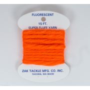 Мохер (пряжа) ZAK TACKLE Super Fluff Yarn 1.5m Hot Orange Z-735