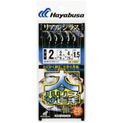 Самодур HAYABUSA HS417 #2 (поводок 0,235mm; леска 0.330mm; гирлянда 1.5m)