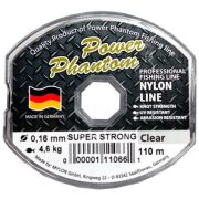 Леска Power Phantom Super Strong 0.18mm 4.6kg 110m (Clear) 110661