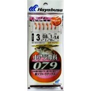 Самодур HAYABUSA HS079 #3-0.6-1 (поводок 0,128mm; леска 0.165mm; гирлянда 1.4m)