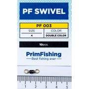 Вертлюг PF SWIVEL Double Color #4 (уп.10шт) PF003-4