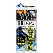 Самодур HAYABUSA HS356 #6 (поводок 0,285mm; леска 0.370mm; гирлянда 1.6m)