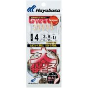 Самодур HAYABUSA HS415 #3 (поводок 0,235mm; леска 0.370mm; гирлянда 1.5m)