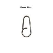 Кольца заводные LUCKY JOHN BENT HEAD OVAL SPLIT RING 16.0мм 10шт.