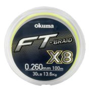 Шнур плетенный OKUMA BRAID FT X8 0.235mm 150m (Yellow)