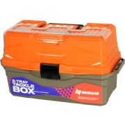 Ящик рыболовный для снастей 3-х полочный Tackle Box Nisus (оранжевый)