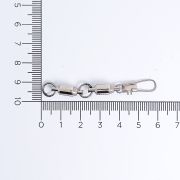 Вертлюг двойной вертлюг с застежкой SHIMODA WBB #4 5822 (уп.1шт)