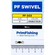 Вертлюг PF SWIVEL Double Color #5 (уп.10шт) PF003-5
