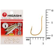 Крючок Higashi Umitanagoringed#1 Gold (10шт)