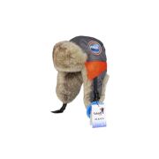 Шапка-ушанка SKADI GEAR Dickson (тк.Lokker) (Grey/Orange) Волк р.56-58