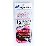 Самодур HAYABUSA X50255A7 #5 (поводок 0.148mm; леска 0.235mm; гирлянда 1.4m)