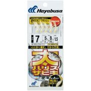 Самодур HAYABUSA HS416 #4 (поводок 0,285mm; леска 0.405mm; гирлянда 1.5m)