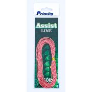 Шнур PrimJig Assist line 0.8mm 250lb 3m Red White