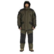 Костюм зимний AZIMUT ГОРКА (таслан,thermo-wool,hi-tech) -45 (хаки/черн) р.46