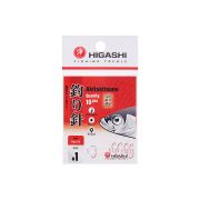 Крючок Higashi Akitakitsune ringed #1 Red UV 10шт.