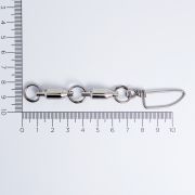Вертлюг двойной скоростной с застежкой SHIMODA #7 нерж 1352 (уп.1шт)