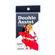 Крючок Double Assist Hook Iseama #16 (1+1.5см) 2шт.