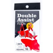 Крючок Double Assist Hook Iseama #16 (1+1см) 2шт.
