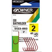 Крючок OWNER Ebi Baitholder Hook #2 Red (7шт) 5123-093