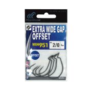 Крючки офсетные Hayabusa Extra Wide Gap Offset WRM951 #3/0 (BM) (уп.5шт)