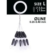 Стопоры резин. Salmo RUBBER CONE STOPS р.003L 10шт. S901-003L