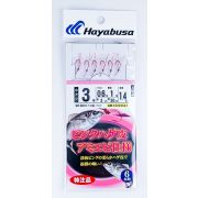 Самодур HAYABUSA X50255A7 #3 (поводок 0.128mm; леска 0.165mm; гирлянда 1.4m)